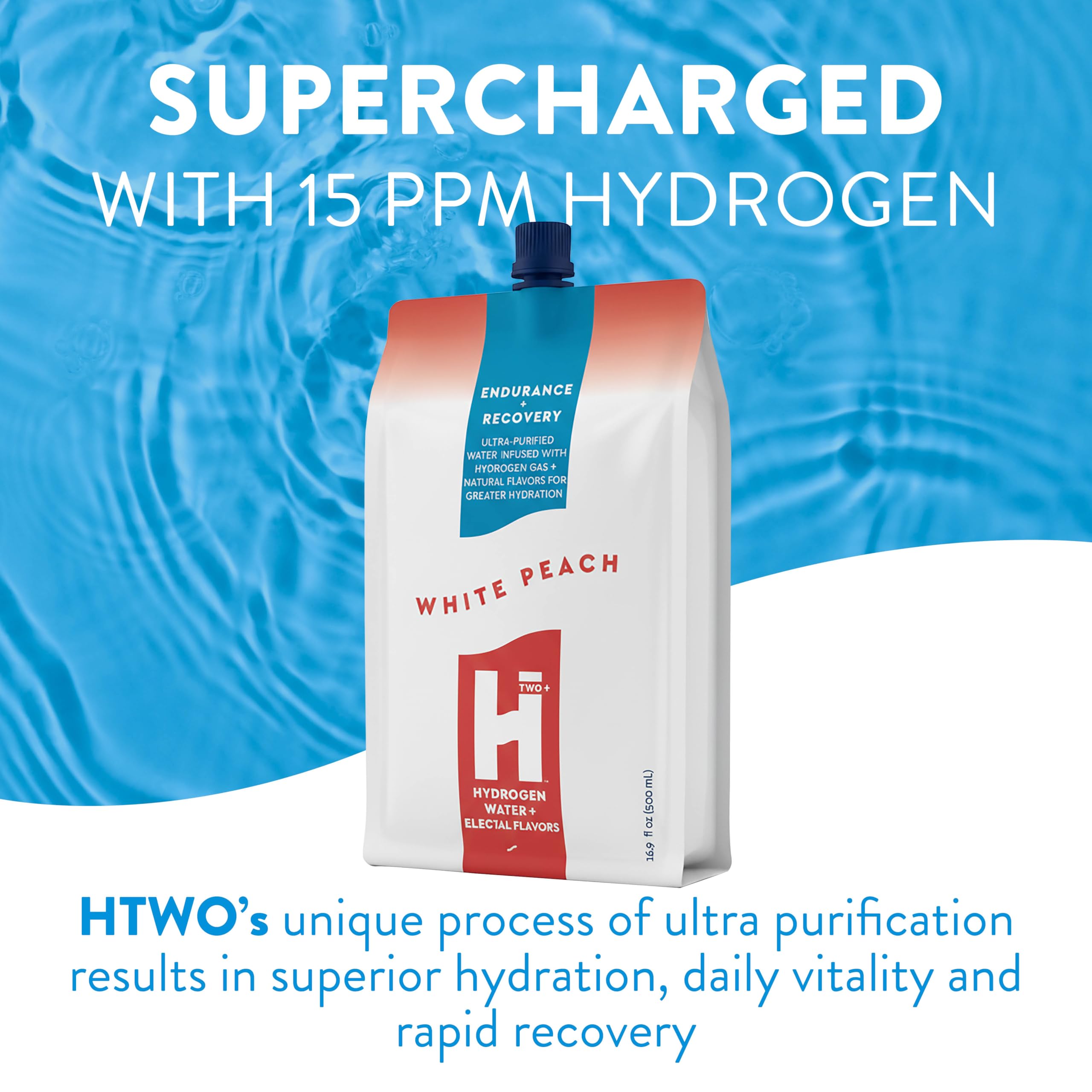 Amazon.com: HTWO Premium Molecular Hydrogen Water, White Peach