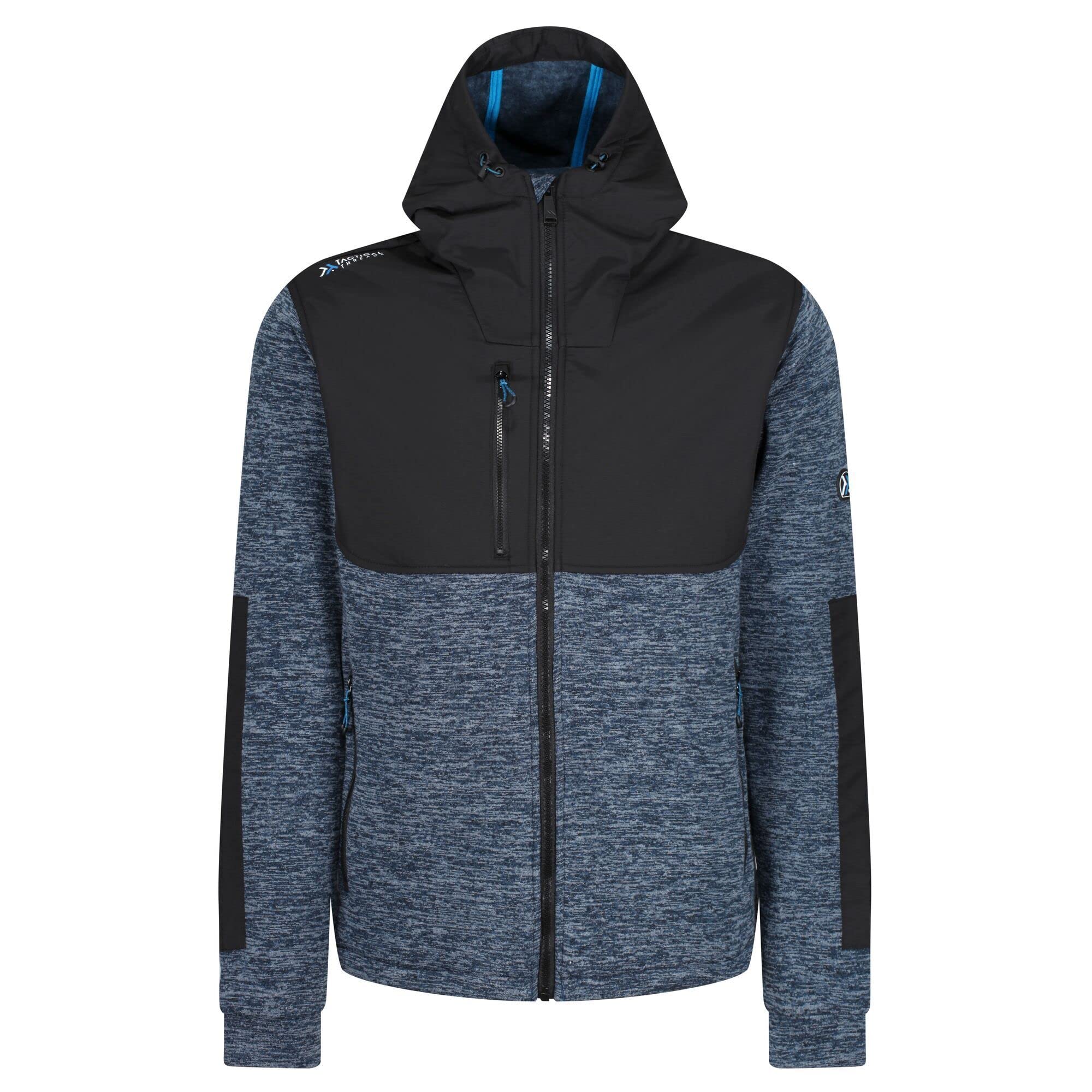 Regatta Mens Professional Heist Hybrid Fleece Jacket, Blue Wing Marl/Bk, M EU