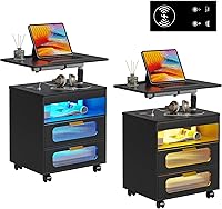 Vista 2 de HNEBC Mesita de noche con cajones 9603/91033