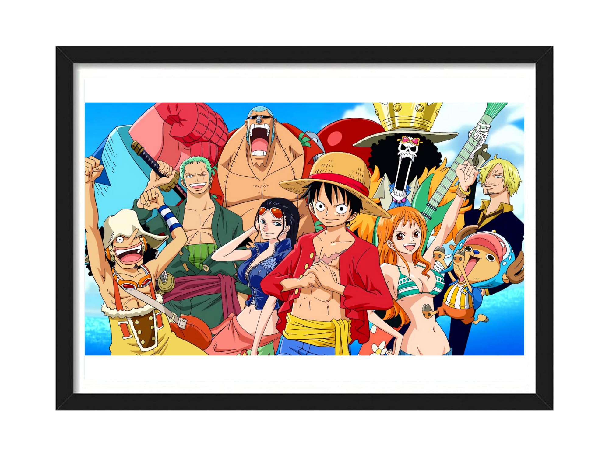 NONTOKYO✨landscape print one piece YourCanvas | One Piece Characters Framed Poster | Anime Frames