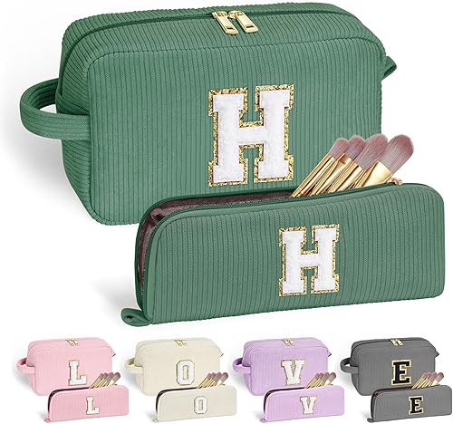 Miniatura 55 de YOOLIFE 2 bonitas bolsas de maquillaje de viaje, bolsa de maquillaje, bolsa de cosméticos, bolsa de brochas de maquillaje para adolescentes, niñas,