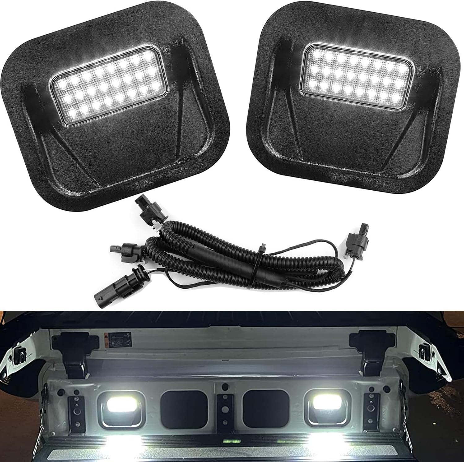 LED Tailgate Step Light Truck Bed Multi-Pro Lamp Assembly Kits Compatible with 2020-2025 GMC Sierra 1500 2500 HD 3500 HD,2020-2025 Chevrolet Silverado 1500 2500HD 3500 HD