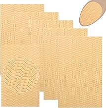 6 Stück Anti Rutsch Sohle Pads, Selbstklebende Rutschfester Gummischuhboden, Gummisohlen zum Aufkleben, Anti Rutsch Sohle Schneidbar, Schuhsohlen Protektoren(Aprikose)
