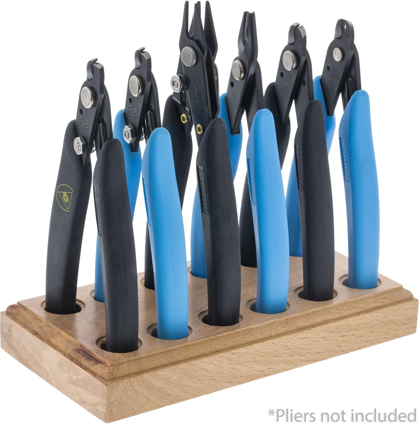 EUROTOOL Wood Plier Block, 6 Plier Block | HOL-315.06