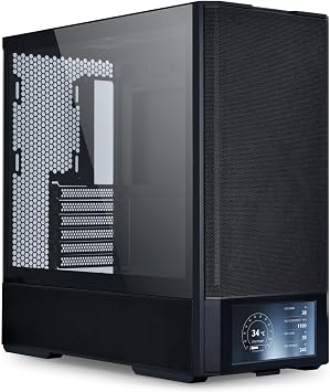 حافظة Lian Li Lancool 207 Digital RGB Mid-Tower ATX باللون الأسود