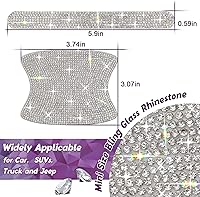 Vista 6 de Juego de calcomanías reflectantes para manija de puerta, universal, para espejo retrovisor lateral, protector de seguridad resistente a