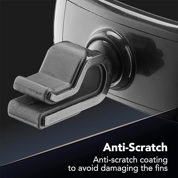 cellularline - Spin Air - Supporto Smartphone da Auto - Compatibile con Bocchette di Aerazione Standard - Rotazione a 360° - Accesso a Tasti, connettori e Display del Telefono - Nero - 5