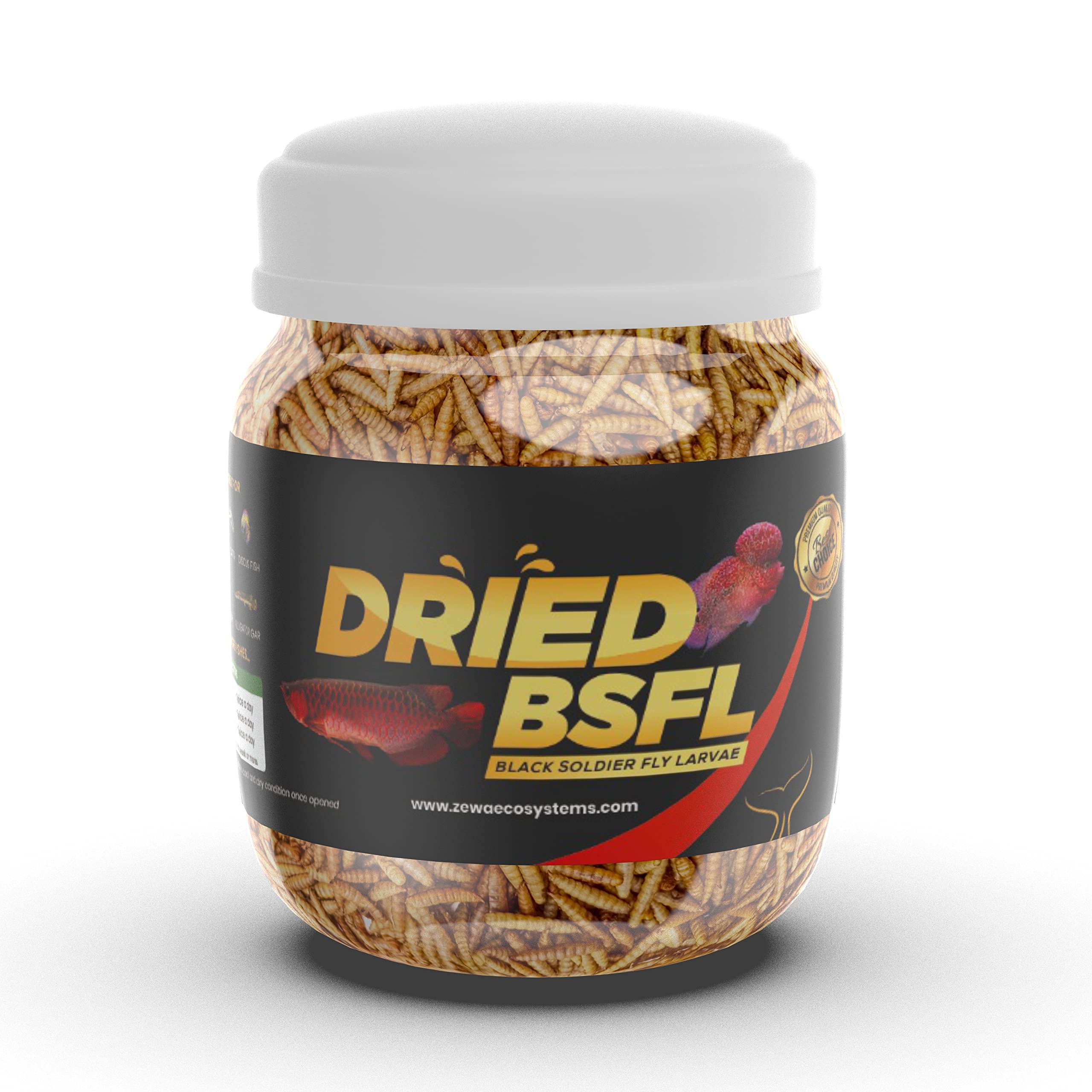 Zewa Dried Black Soldier Fly Larvae - 100% Natural, Protein Rich Fish Food for Arowana, Flower Horn, Oscar, Discus, Firemouth, Redtail Shark, Parrots, Reptiles (75G) (B0BLN4FMKC) Amazon Price History, Amazon Price Tracker