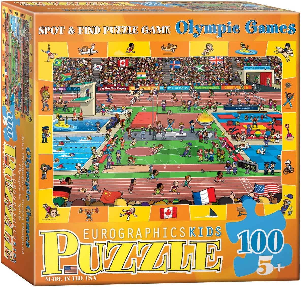 EuroGraphics Spot & Find Olympics Puzzle (100-Piece)