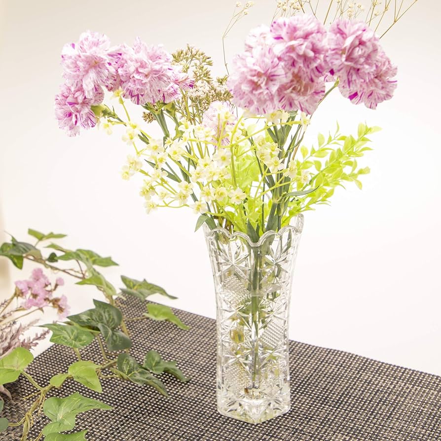 花瓶 65659 深川製磁 (フカガワセイジ) 花瓶 ネイビー×ホワイト 牡丹