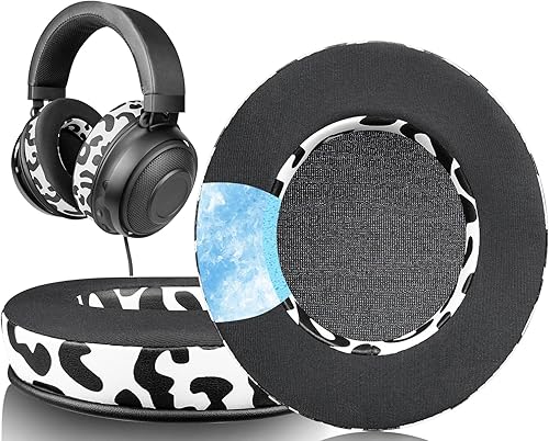 SOULWIT Almohadillas de repuesto de gel refrigerante, para Razer Kraken 2019Tournament EditionUltimateKitty, almohadillas para