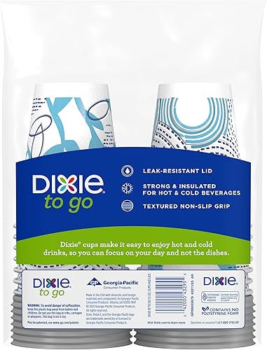 Miniatura 13 de Vasos de papel y tapas PerfecTouch de Dixie, 23710, Dorado, 1, 1