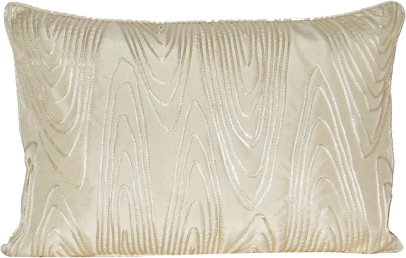 Edie Faux Bois Cord Decorative Pillow, Cream