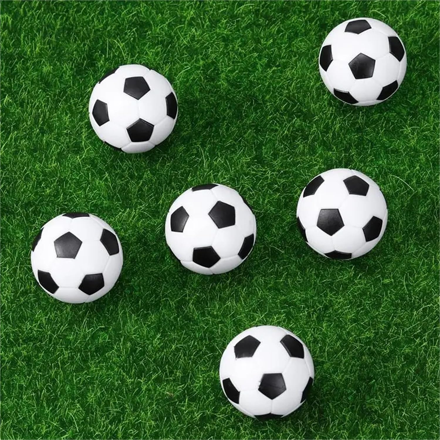 Foosball Balls Replacements 24 Pcs 32mm Black White Socer Ball for Entertainment Flexible Trained Relaxed Kids Small Mini Table Football Balls