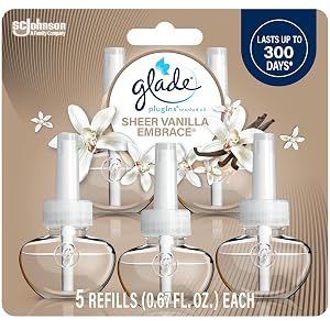 Glade PlugIns Refills Air Freshener Scented and Essential Oils for Home and Bathroom Sheer Vanilla Embrace 3 35