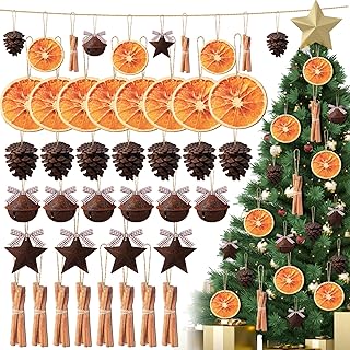 96 Pcs Christmas Tree Decorations Christmas Dried Orange Slice Ornaments...