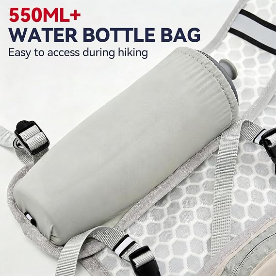 Running Vest Hydration Backpack Polyester Material Hydration Vest with Running Adjustable Weighted Vest with Reflective Stripes Running Vest Lightweight for Marathons Running Cycling