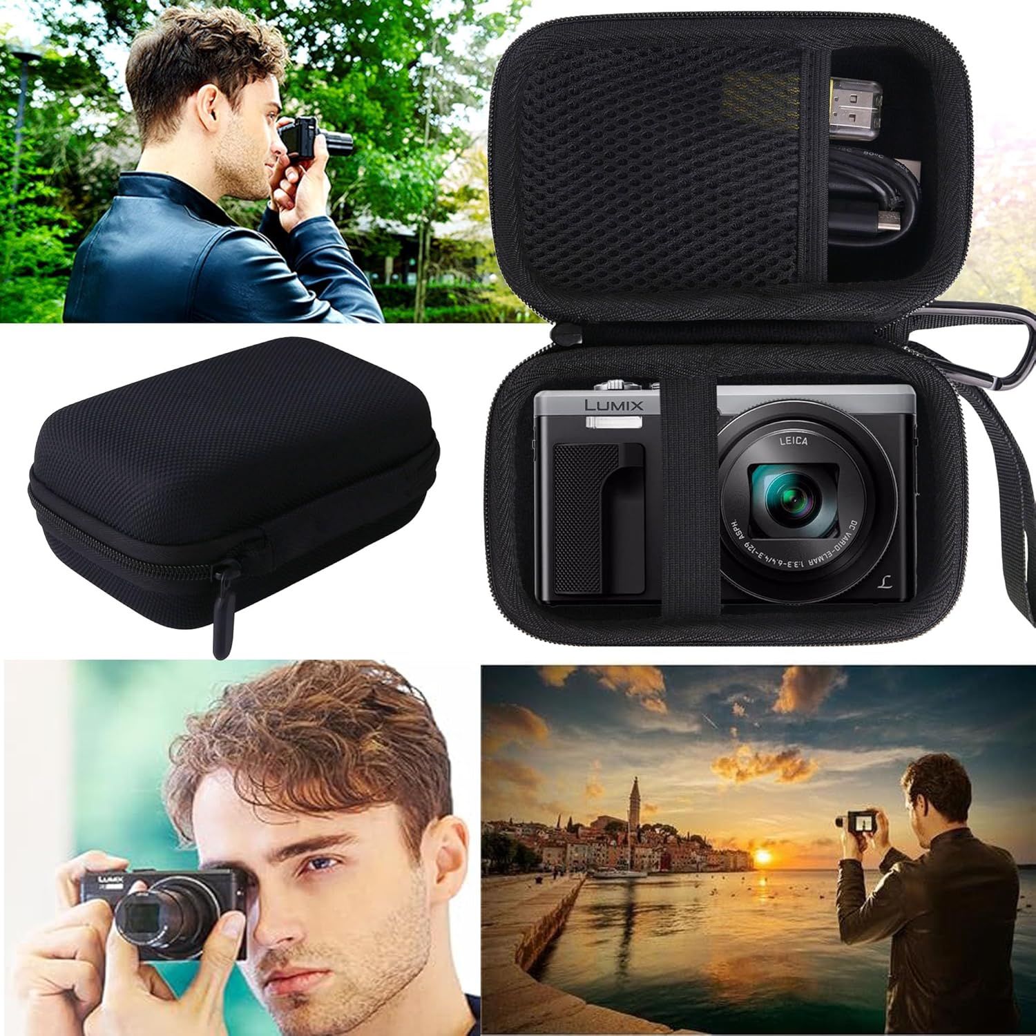 Hard EVA Carrying Storage Case Compatible with Panasonic LUMIX ZS99 Camera/DC-ZS70 /ZS80 /ZS60 /ZS100 Digital Camera,Protective Travel storage box - Image 3