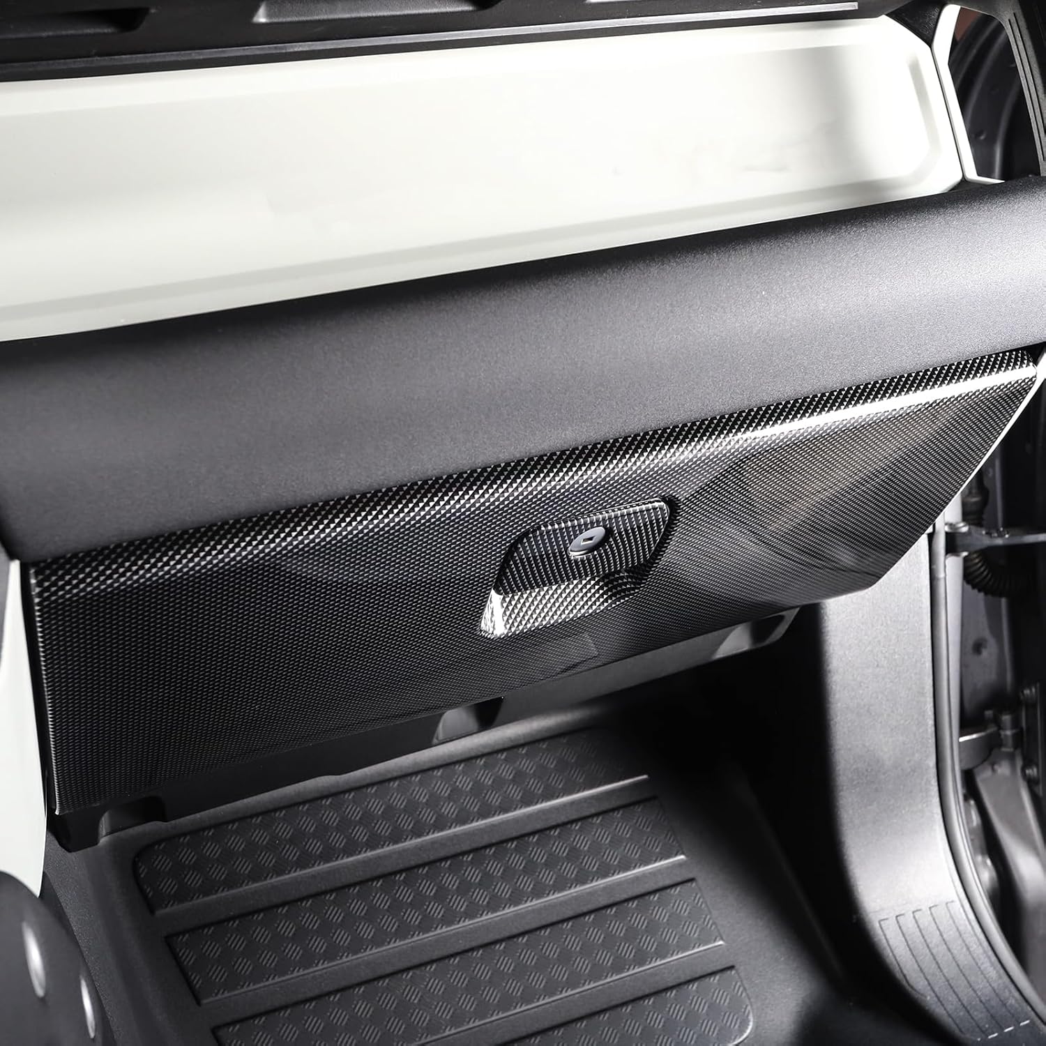 Passenger Side Kick Panel for 2020-2025, 2026 Land Rover Defender 90 110 130 Glove Box Protective Panel Cover Interior Center Trim Protective Sticker Scratch-Resistant Upgrade Modification Accessories