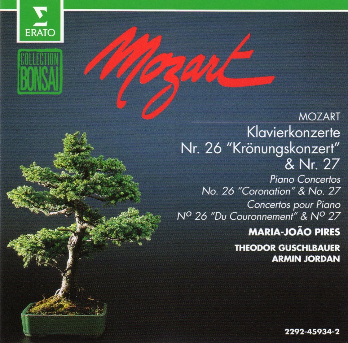 Piano Concerti 26 & 27 [Audio CD] Mozart; Pires; Jordon and Lausanne Chamber Orch