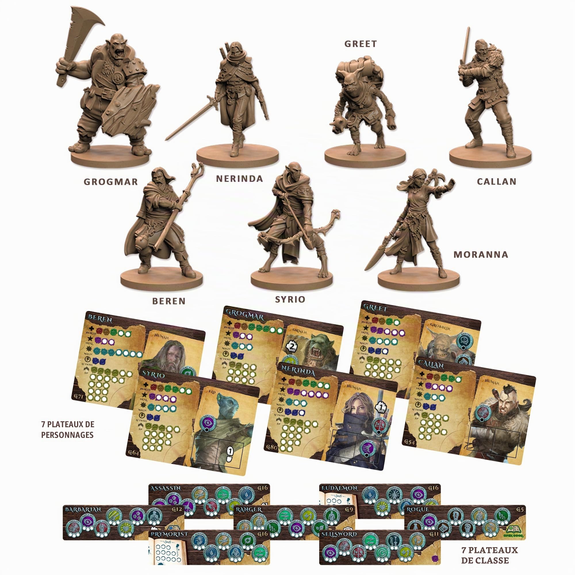 Battle Systems Maladum Dungeons of Enveron - Jeu de société fantastique pour 1 joueur à partir de 14 ans - Kit de démarrage avec terrain immersif solo, coopératif et jeu adversaire
