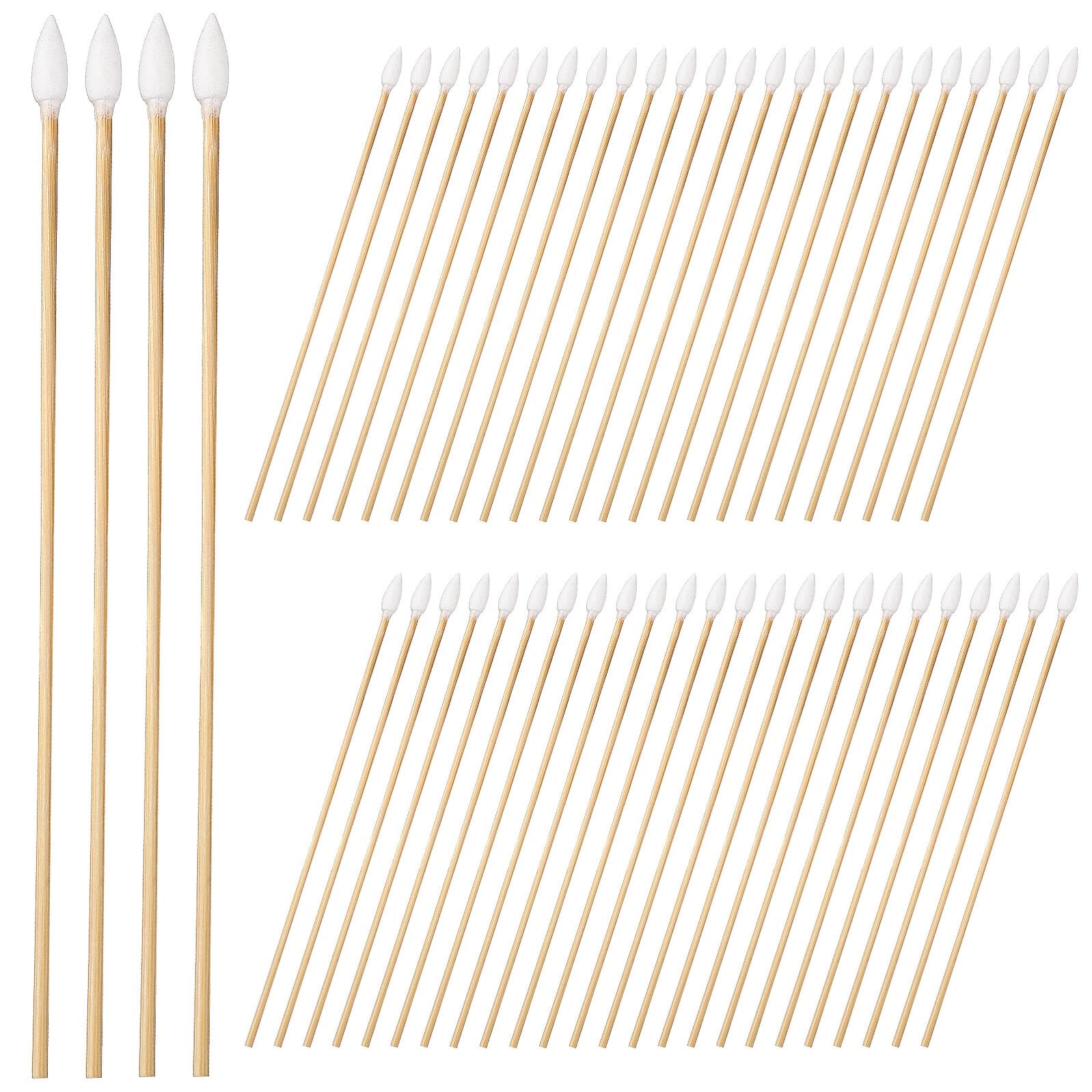 500 pezzi Bastoncini Tampone in Cotone Punta Appuntita per Pulizia Precisa Trucco Orecchie Elettronica e Unghie Manico Robusto per Controllo Confortevole