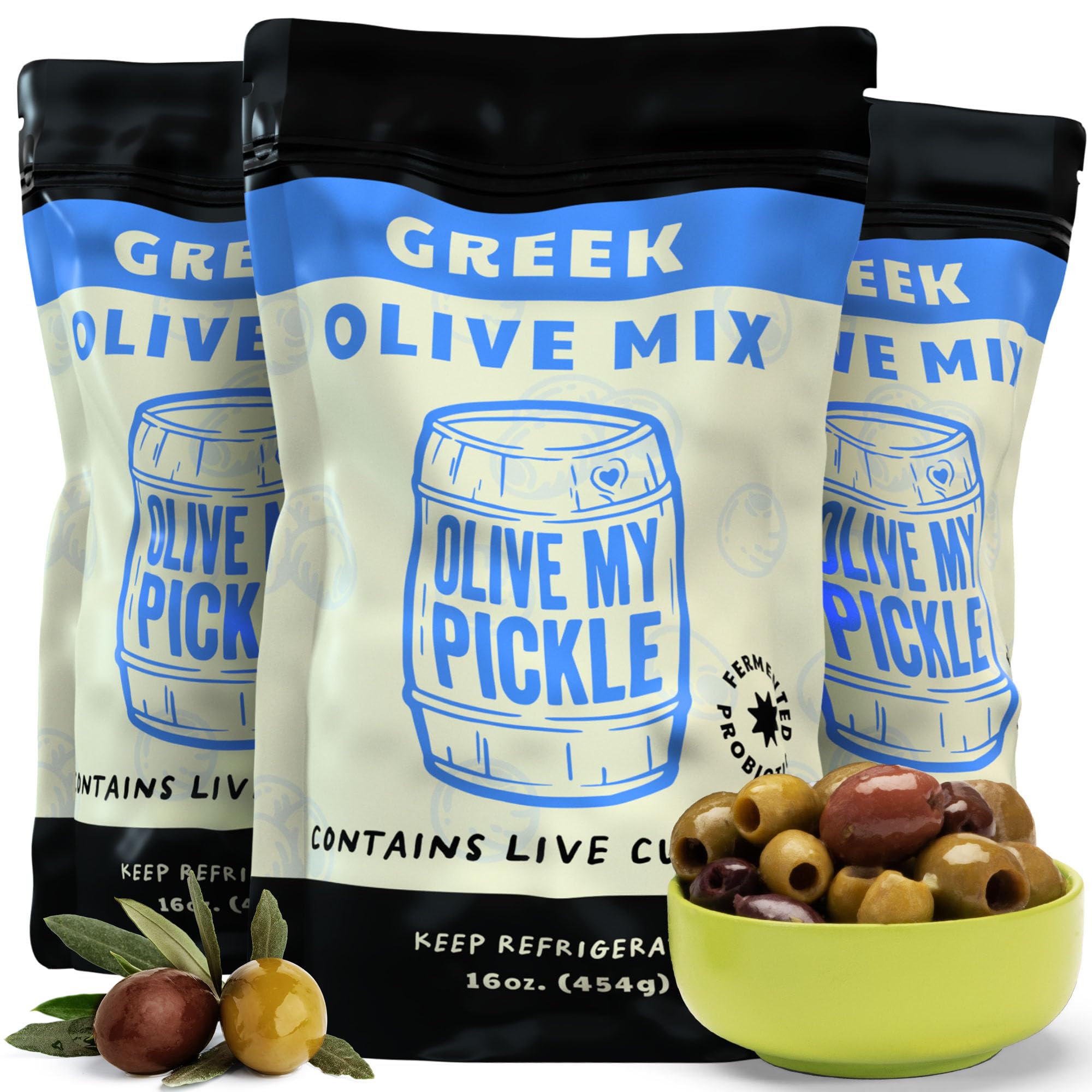 Amazon.com : Olive My Pickle Probiotic Greek Olives Mixed - 48 oz