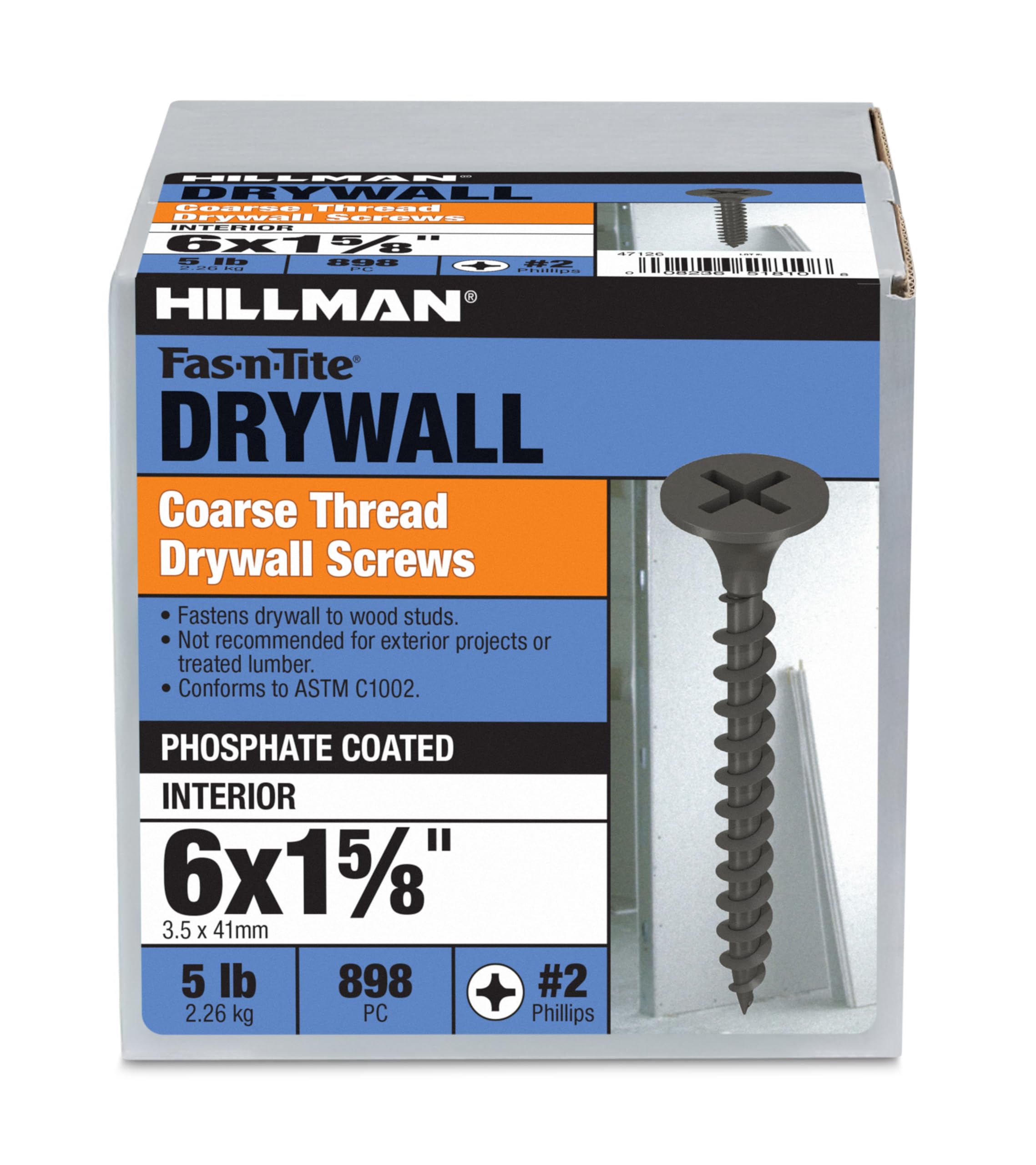 Amazon.com: The Hillman Group 47126 6 X 1-5/8-Inch Coarse Thread