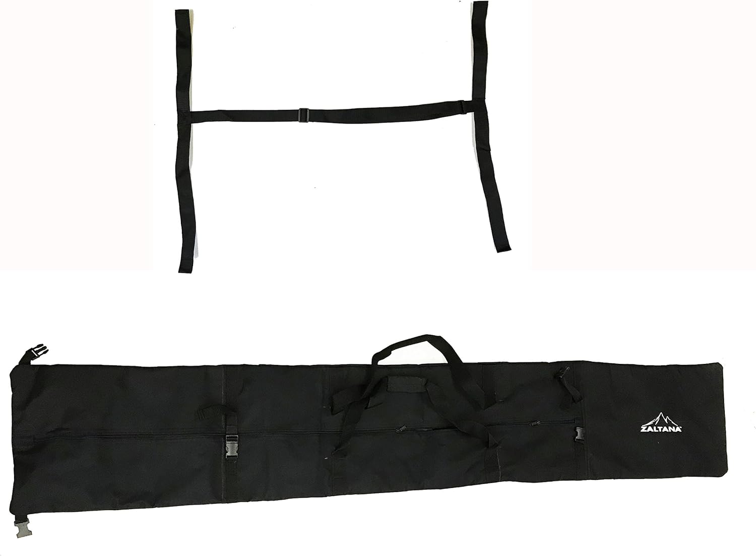 ZALTANA Padded SKI Carrier Bag Rack Holds & 11/2" Ski Shoulder Carrier Lash Handle