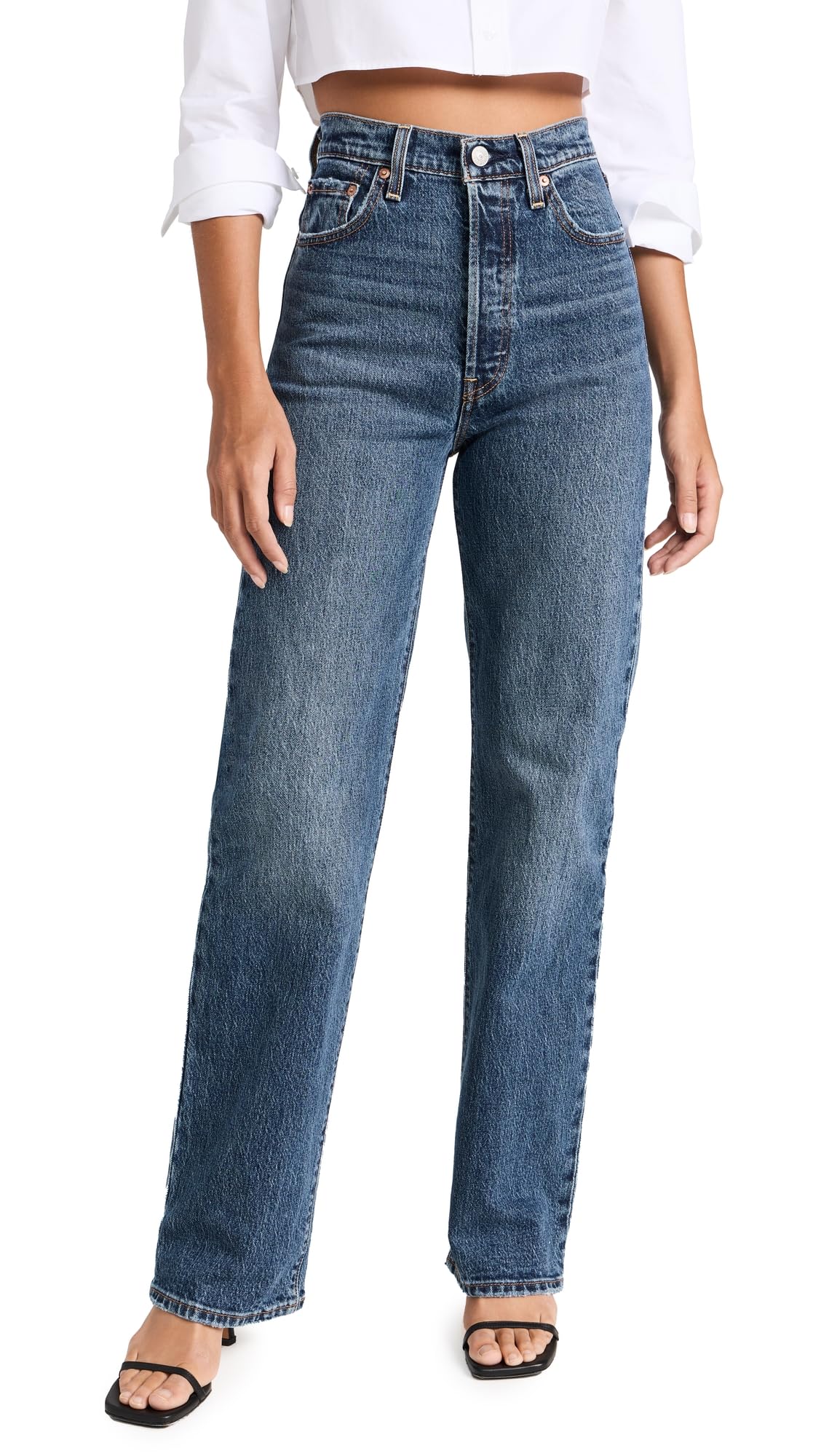 Levis Womens Ribcage Full Length