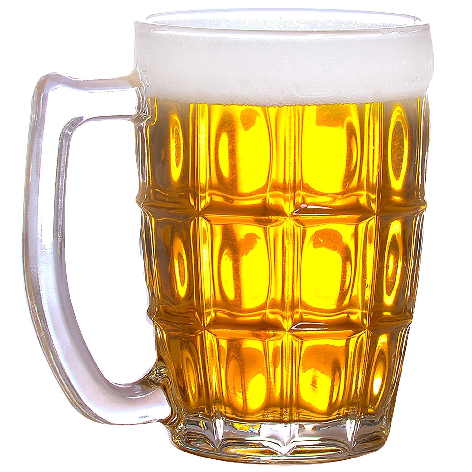 CINSHU International Italian Style Jumbo Beer Mug | Set of 4 Pieces | 400ML (Best Product for Daily USE) - Image 6 thumbnail