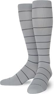 Comrad Breathable Knee High Compression Socks with Targeted Arch Support | 15-20mmHg Graduated Firm Compression Socks for Women & Men, Soft & Breathable, Nurses, Work & Travel