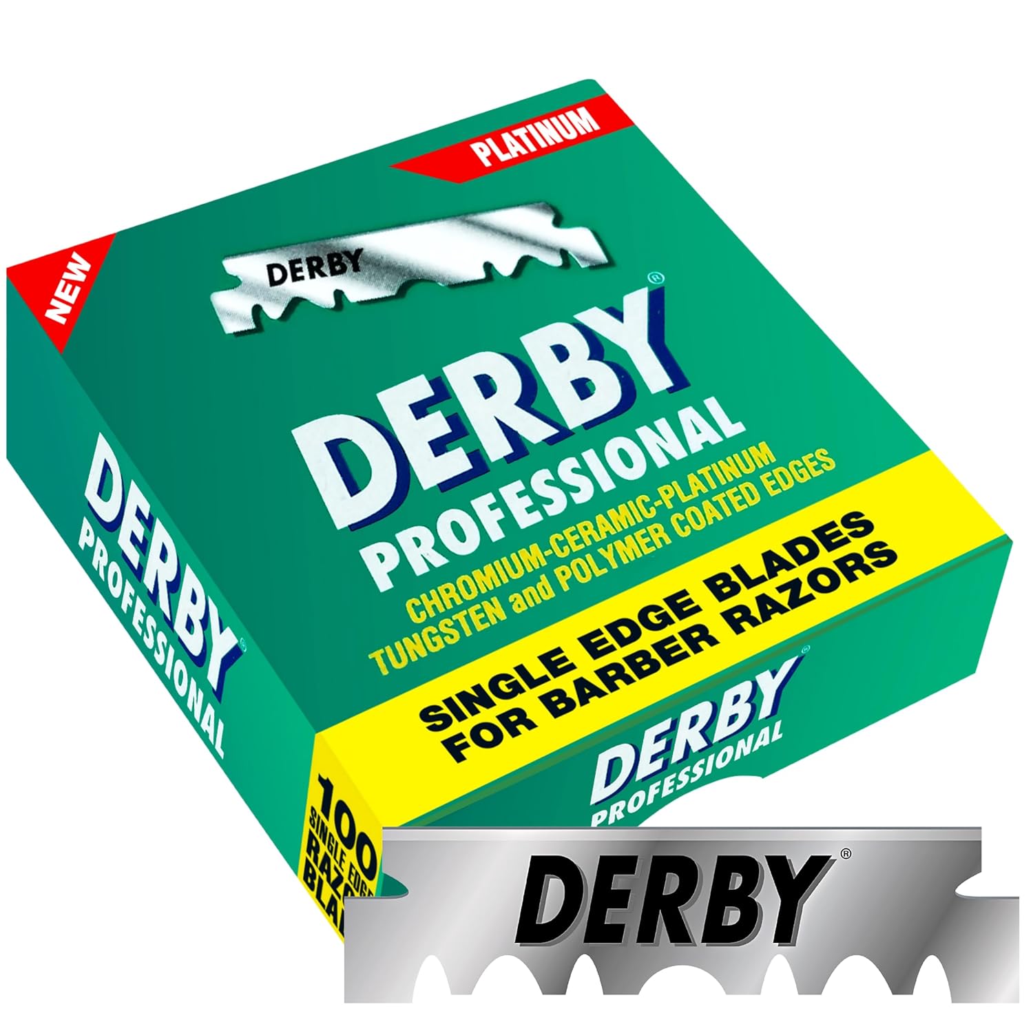1000 "Derby Professional" Single Edge Razor Blades for straight razor