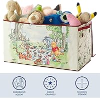 Vista 37 de Idea Nuova Cocomelon - Baúl plegable de almacenamiento de juguetes para niños, duradero con tapa