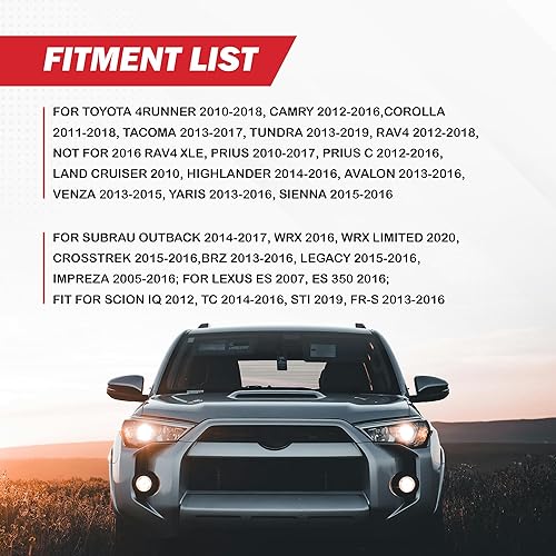 Miniatura 2 de RED WOLF Adaptador de antena de radio de coche, conector DIN hembra para Tacoma 2013-2017, Subaru Outback 2014-2017, Lexus ES 2007 Reemplazar el