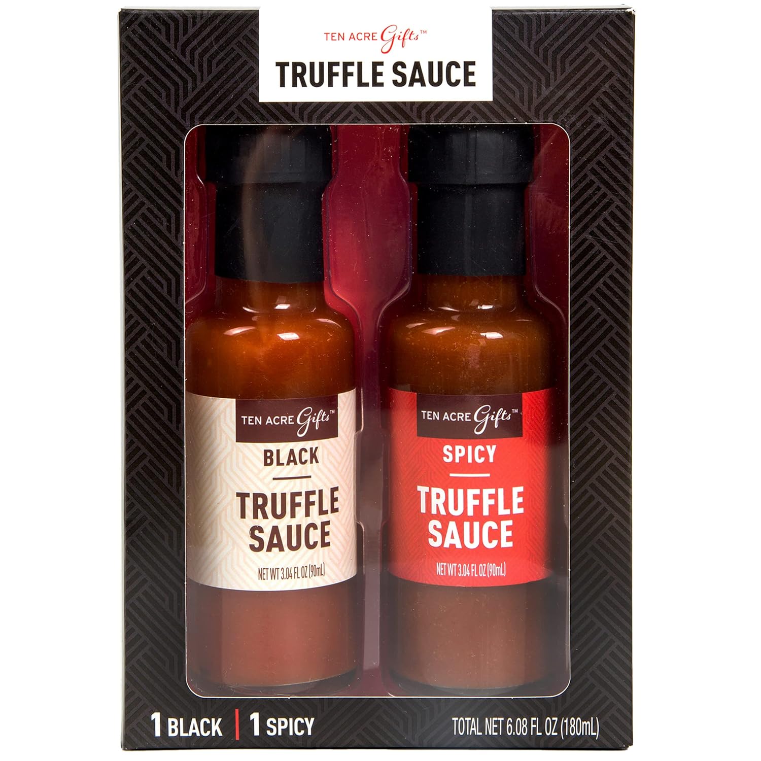 Ten Acre Gifts Truffle Hot Sauce Gift Set, Variety Pack of