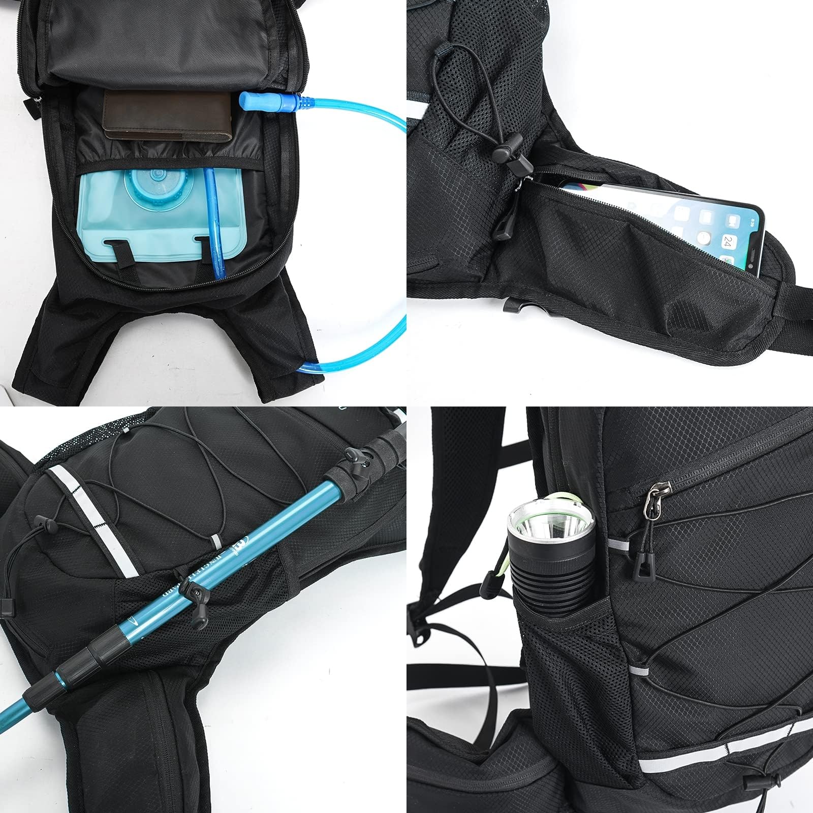 Mochila de bicicleta MTB y senderismo ultraligera 15L – Comodidad, estabilidad y rendimiento para todos tus deportes al aire libre