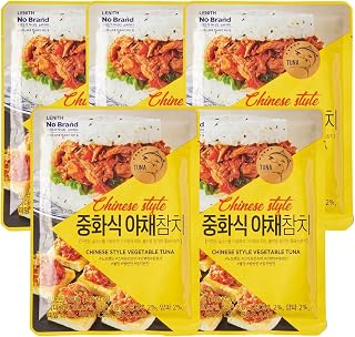 LENITH Spicy Vegetable Tuna Pouch, Ready to Eat, Smoky & Spicy Flavor, 3.2 oz Each (90g), 5 Packs