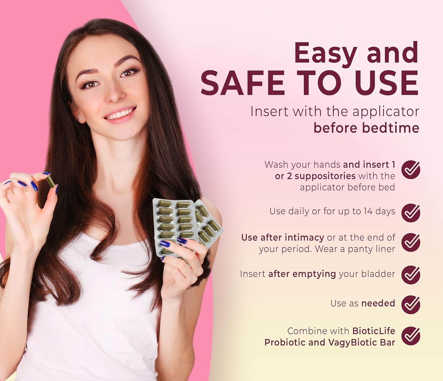 Vagy Rejuvenation V-Rescue - 500 mg Boric Acid 14 Vaginal Applications - Feminine Health