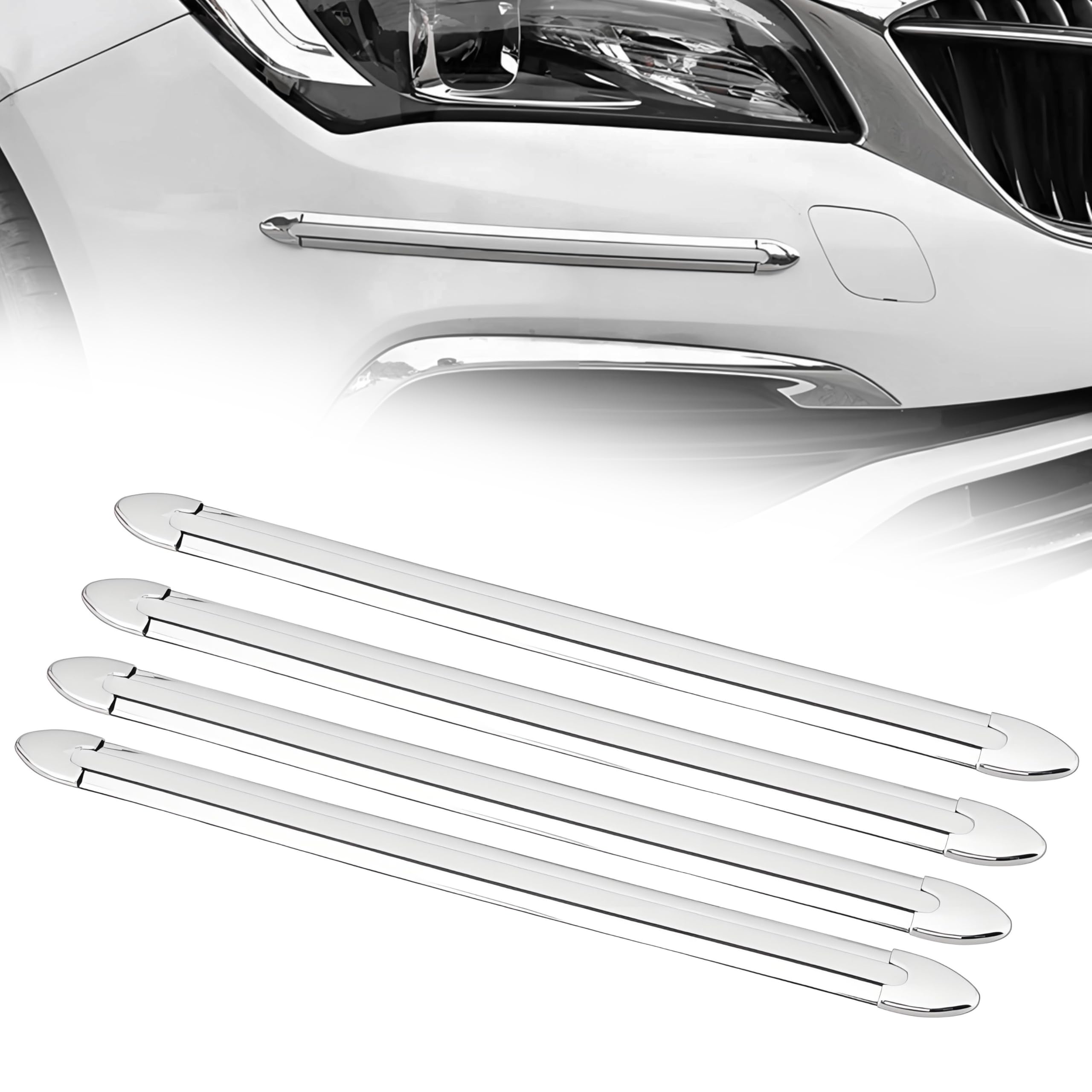 VAPORVERSE 4 pcs Car Bumper Protector for Toyota RAV 4 RAV4 2019-2024, Glossy Resin Impact Strip Door Edge Guard Scuff Shield Anti-Collision Scratch Protector Trim