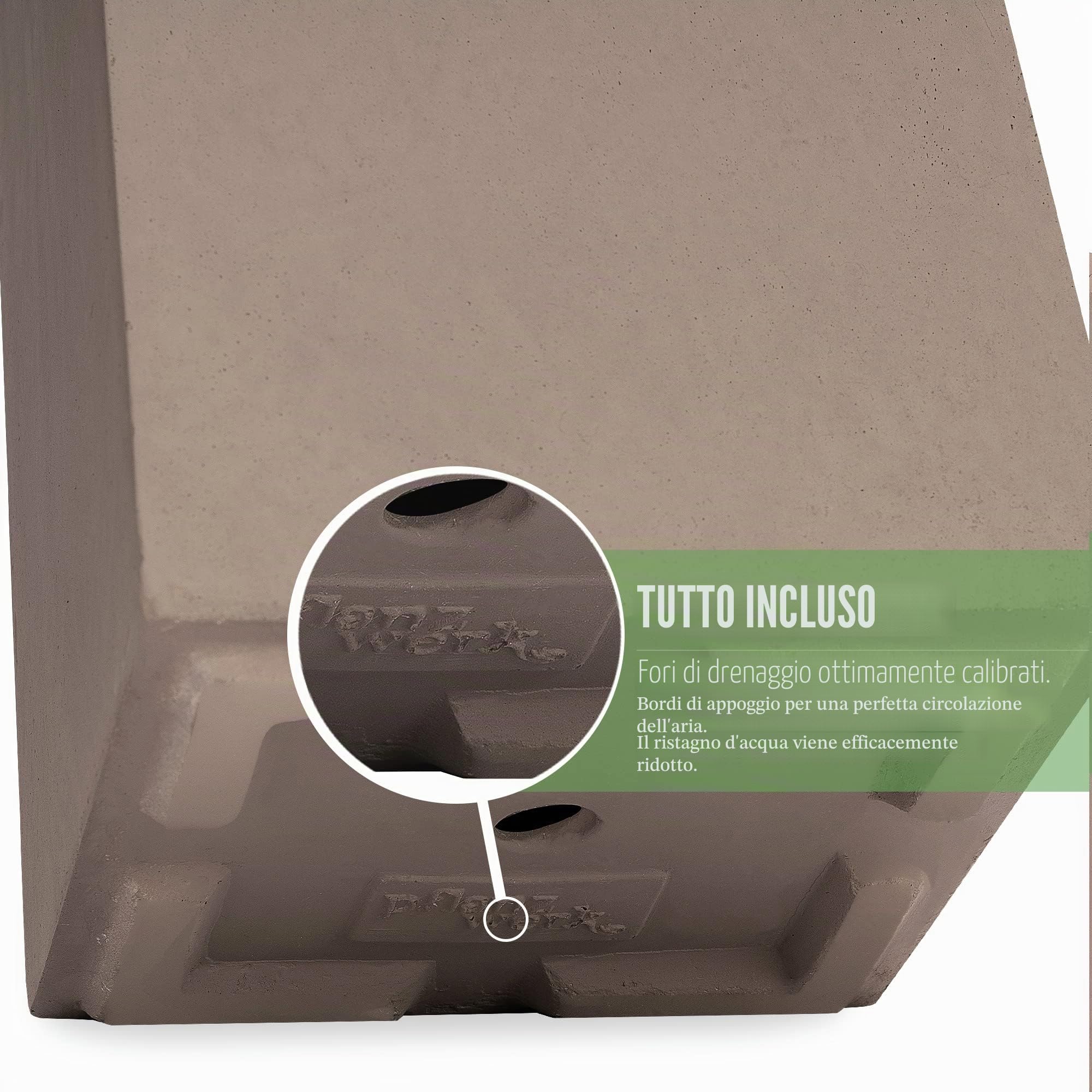 Pflanzwerk® Fioriera Vaso per Fiori Portavaso Chocolate 72x60x25cm *Resistente al Gelo* *Protezione UV* *Europea di qualità*