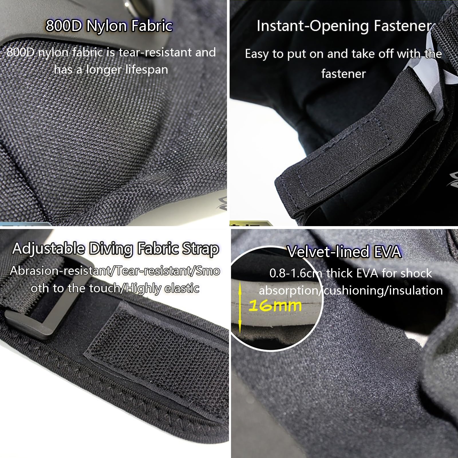 Set Completo Di Protezione Per Moto - Protezioni 3 In 1 Per Ginocchia E Gomiti Con Guanti, Protezione Dagli Impatti Certificata CE, Vestibilità Comoda E Regolabile