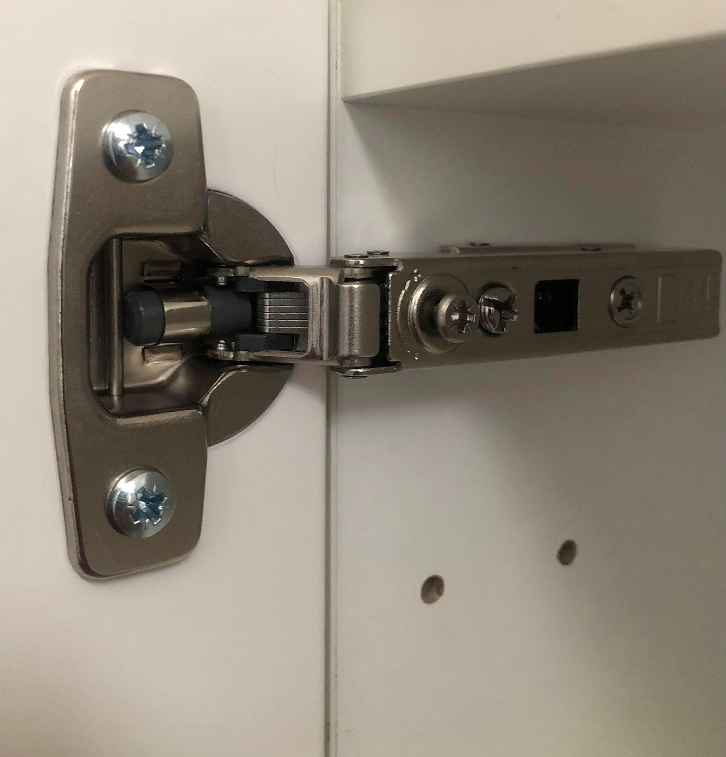 IKEA Cabinet Hinges | Soft Closing with Dampers, Nickel Plated - Pack ...