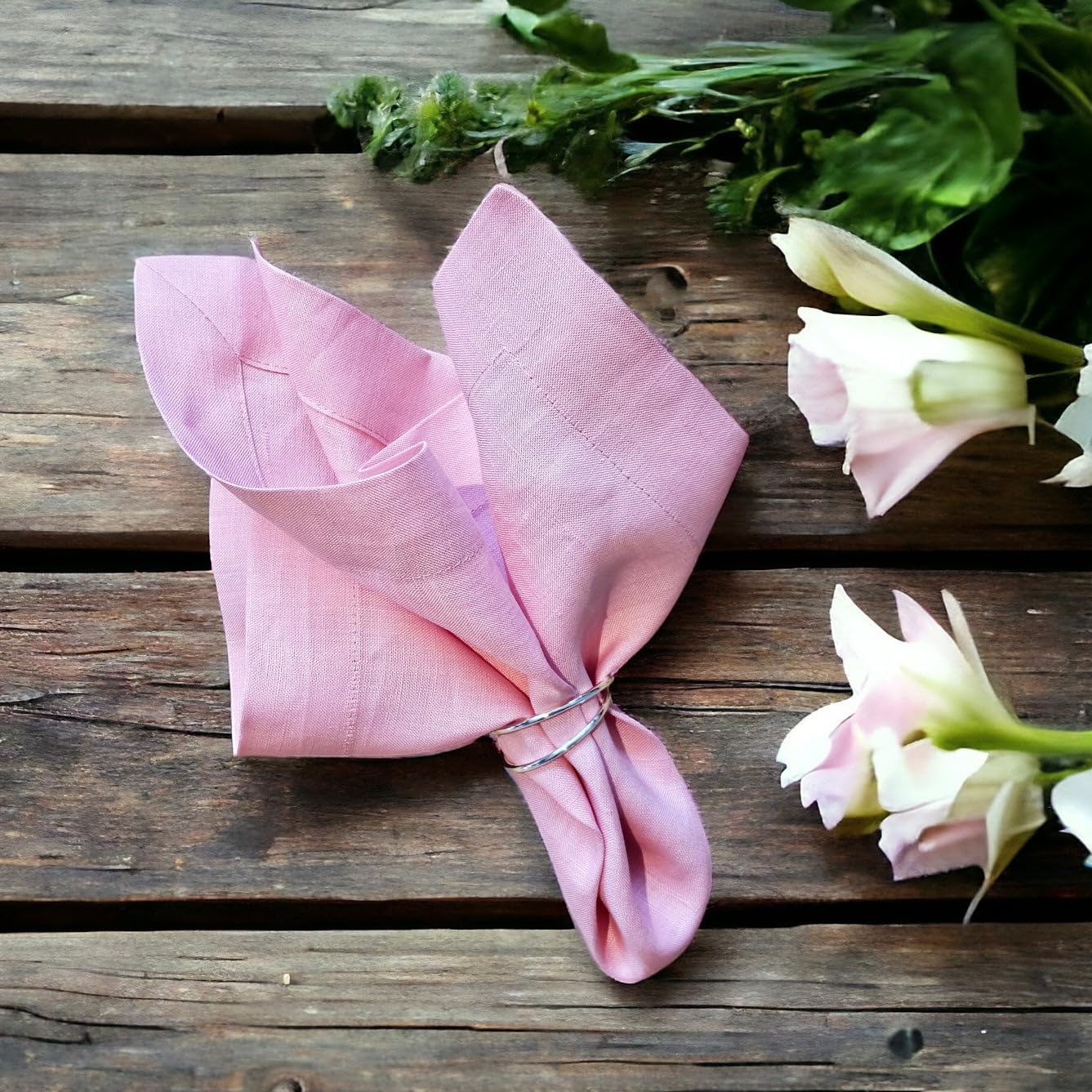 6er Set Leinenservietten, rosa Leinenservietten, Partyservietten, Weihnachtsservietten, Pink Linen Napkins, 100% Linen Napkins, Dinner Napkins, Wedding Napkins