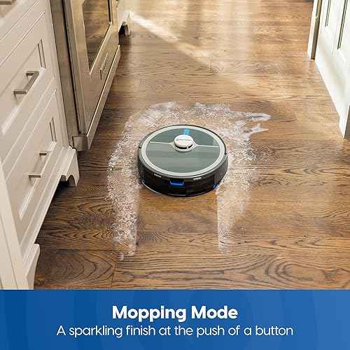 Miniatura 4 de Vacmaster V10i - Robot aspirador y trapeador 3 en 1 con estación de autovaciado durante 45 días, navegación LiDAR, succión fuerte de 3000 Pa, mapeo