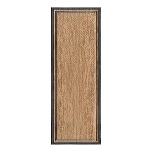 Gertmenian Indoor Outdoor Classic Flatweave Area Rug Stain UV Resistant Carpet Deck Patio Poolside Mudroom 2x6 Ft Runner