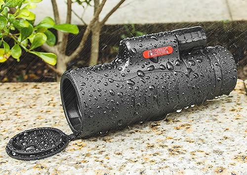 Miniatura 5 de Telescopio monocular de alta potencia con visión de de 8x y diámetro del objetivo de 1.65 pulgadas (42 mm) compacto portátil impermeable a prueba de