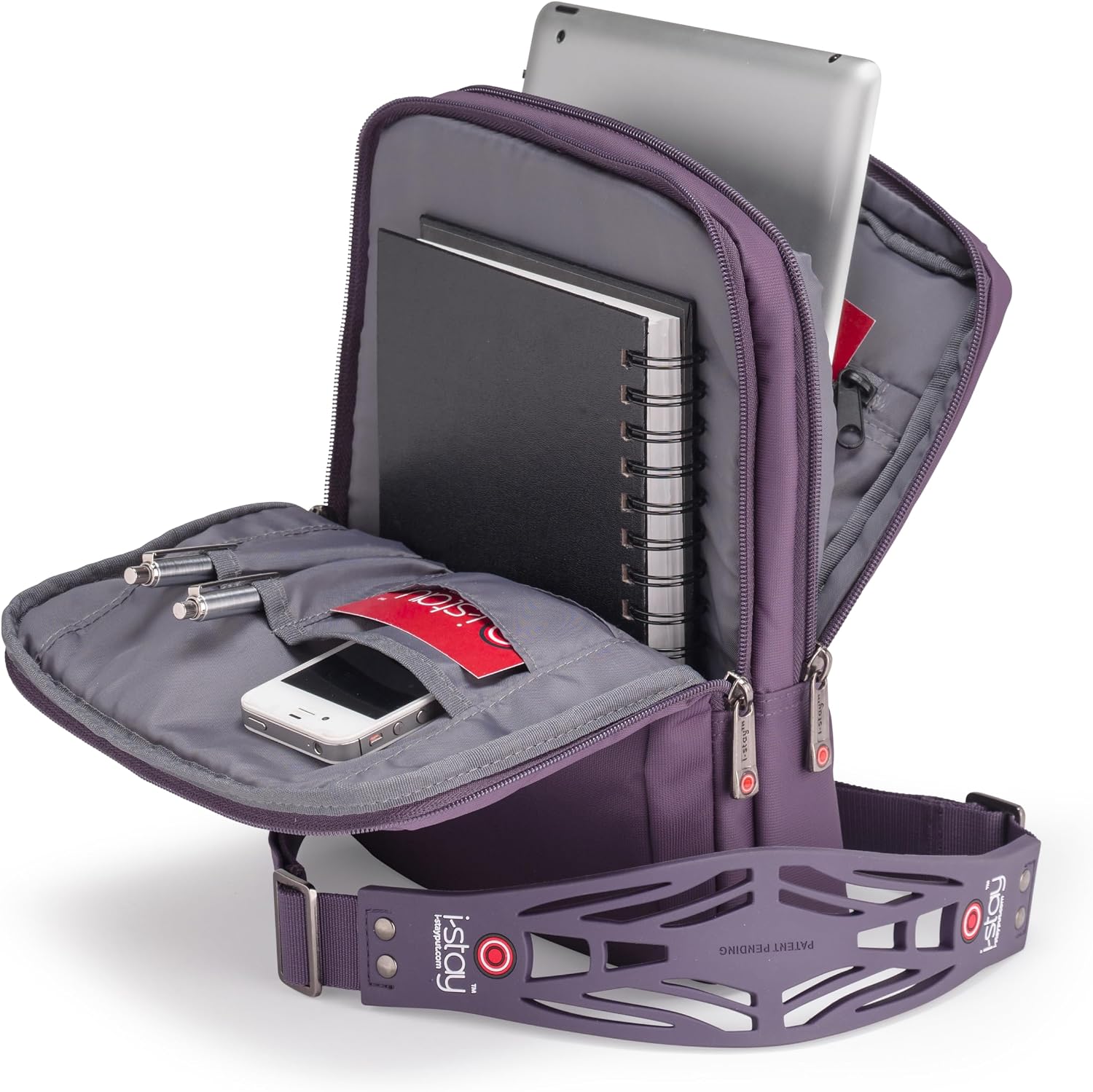 I-Stay 10.1" iPad Messenger Case - Purple image 3