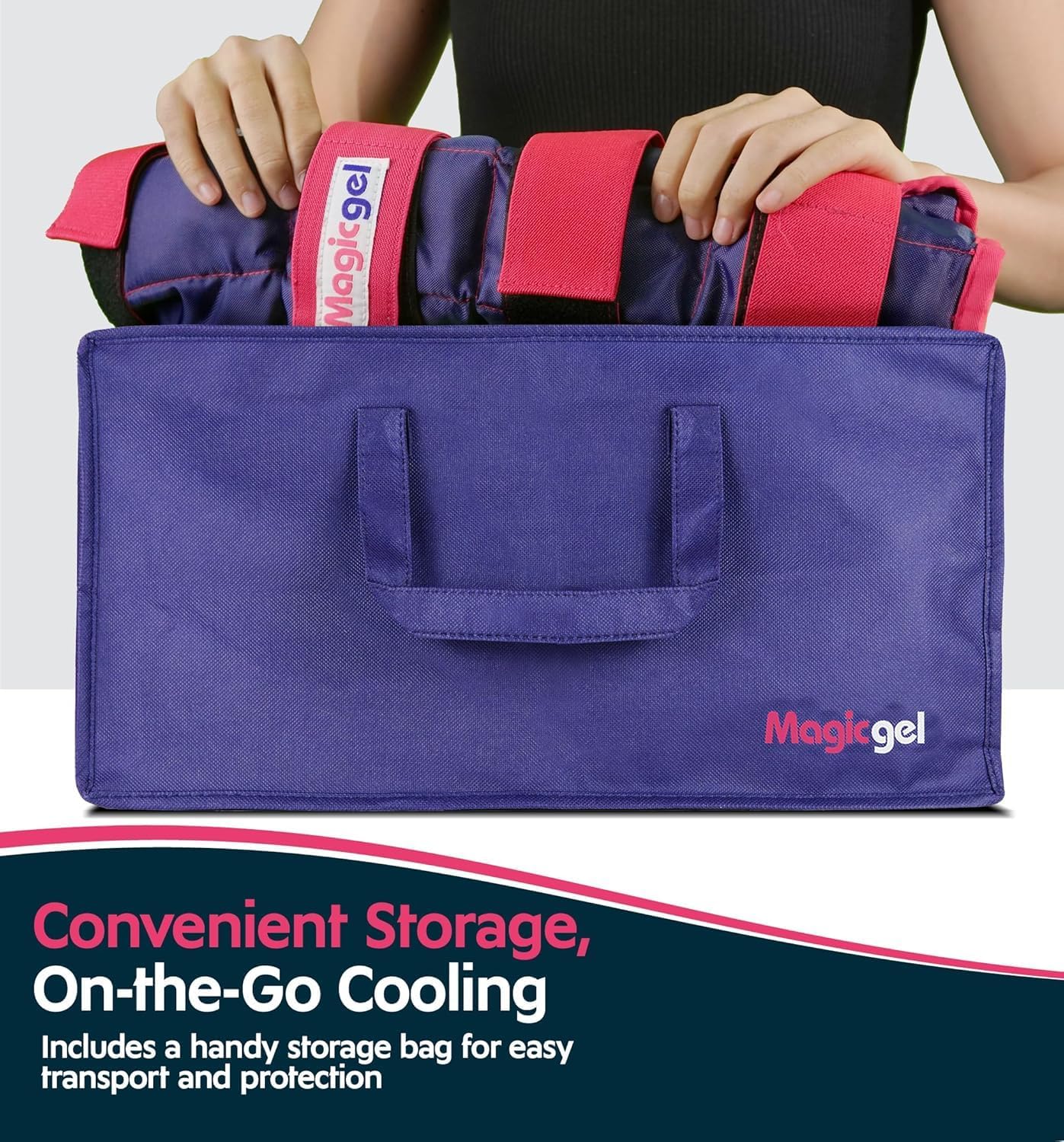 Magic Gel Horse Ice Pack with Carry Case - Single Ice Boots | Cooling Horse Leg Wraps for Hock, Ankle, Knee, Legs, Boots, and Hooves | Horse Tack & Horse Supplies & Ideal Gift for Horse Lovers Women