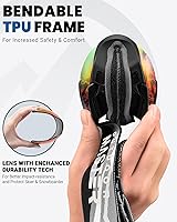 Vista 3 de OutdoorMaster Gafas de esquí con cubierta, gafas de nieve para snowboard OTG antivaho